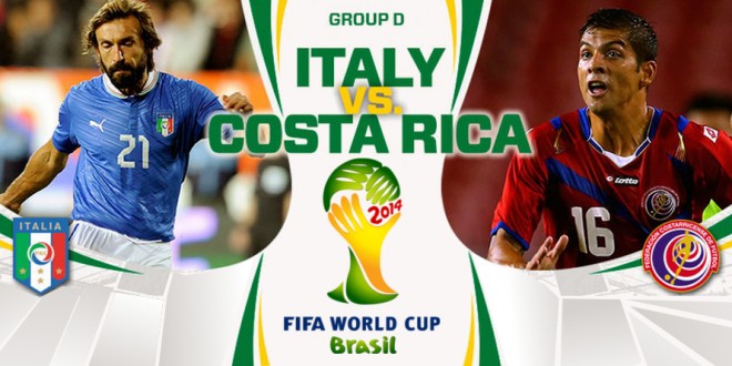 Italia contro Costa Rica: Paletta fuori