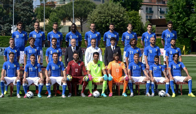 Mondiali 2014 Brasile: Foto ufficiale della Nazionale Italiana