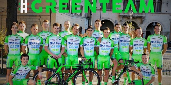 Bardiani-Csf, presentato il #greenteam 2015