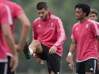 Cuadrado-Morata allenamento Juventus
