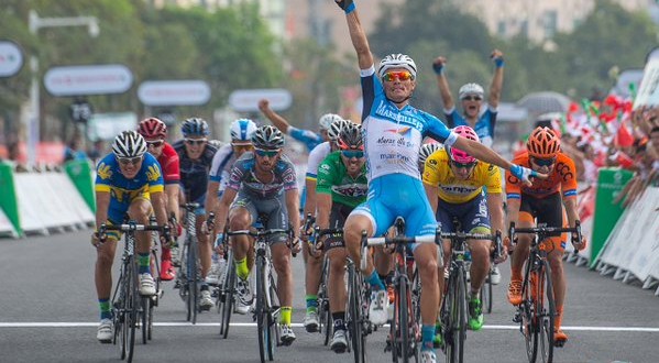 Tour of Hainan 2015, Giraud rompe il dominio azzurro