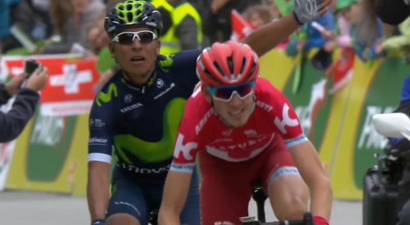 Giro di Romandia 2016, a Morgins la spunta Quintana