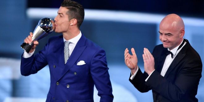FIFA Football Awards 2016, Cristiano Ronaldo è il miglior giocatore