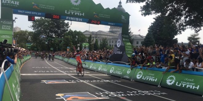 Tour of Utah 2017, Marco Canola primo a Salt Lake City. Generale a Rob Britton