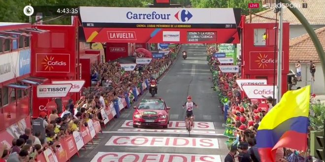 Vuelta a Espana 2017, assolo di Mohoric a Cuenca