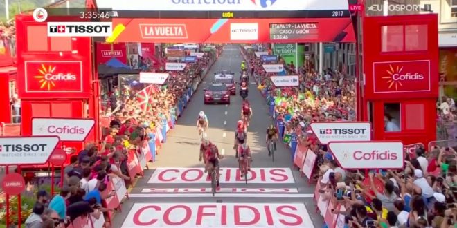 Vuelta a Espana 2017, acuto di De Gendt. Contador instancabile
