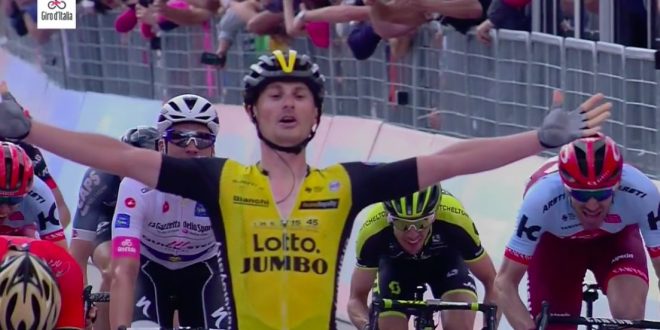 Giro d’Italia 2018, Battaglin risorge a Santa Ninfa