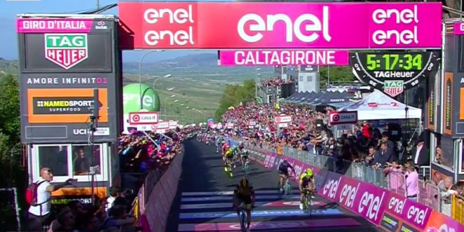 Giro d’Italia 2018, Wellens si impone a Caltagirone