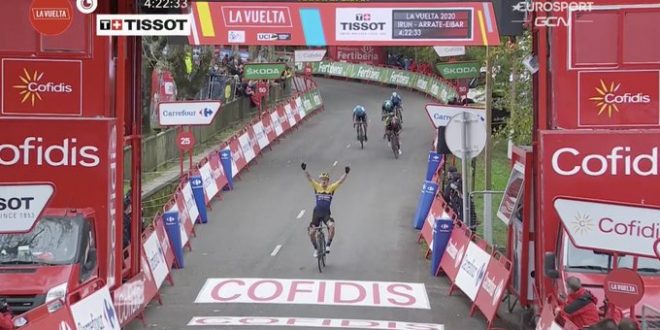 Vuelta a  Espana 2020, Roglic mette subito le cose in chiaro: vittoria ad Arrate!
