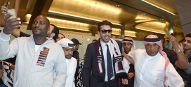 Buffon accolto all'arrivo a Doha