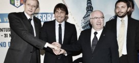 Conte Fassino Tavecchio presentazione amichevole con l'Inghilterra