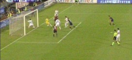 Gol fantasma Cagliari-Como Serie B