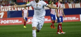 Benzema in occasione dell'andata di Real-Atletico Liga