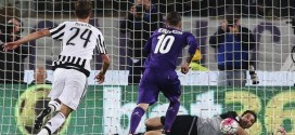 Buffon rigore parato Fiorentina-Juventus Serie A