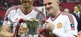 Manchester United vincitore della FA Cup 2016-Carrick e Rooney