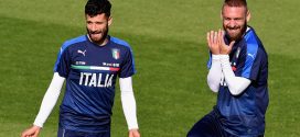 Candreva e De Rossi allenamento Nazionale