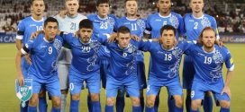 Nazionale calcio Uzbekistan, foto Afp-Karim Jaafar