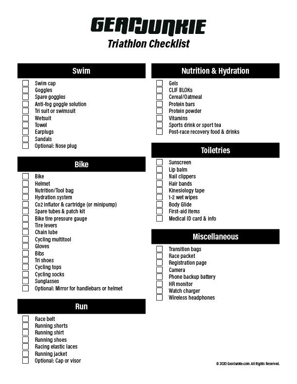 Checklist per la tua Gara di Triathlon: Gli Indispensabili da​ Non Dimenticare